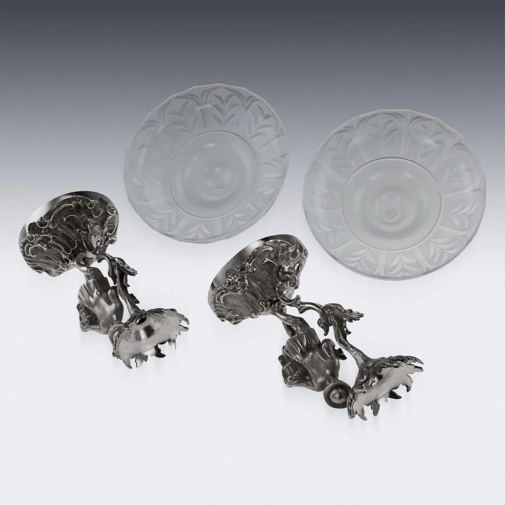 ANTIQUE 19thC VICTORIAN SOLID SILVER PAIR OF FIGURAL COMPORTS, C & G FOX c.1852 - 7.jpg