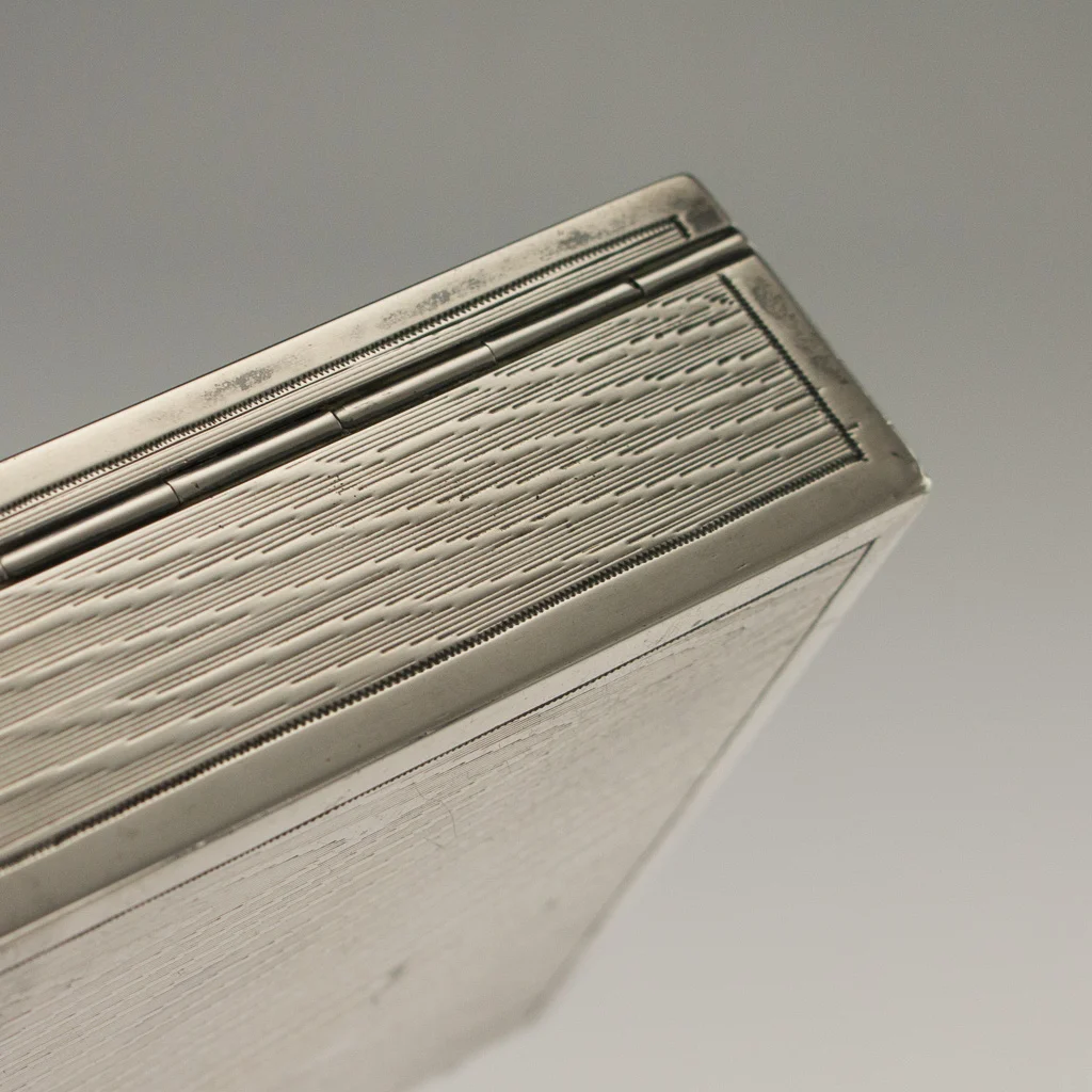Pushkin Antiques - ANTIQUE 20thC RUSSIAN SOLID SILVER TROMPE L'OEIL CIGAR BOX, OVCHINNIKOV c.1900 - 10.jpg