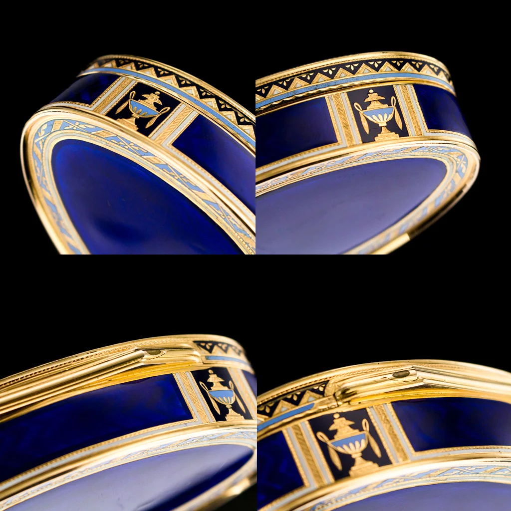 pushkin antiques - ANTIQUE 19thC SWISS 18k GOLD & HAND PAINTED ENAMEL SNUFF BOX c.1800 - 10.jpg