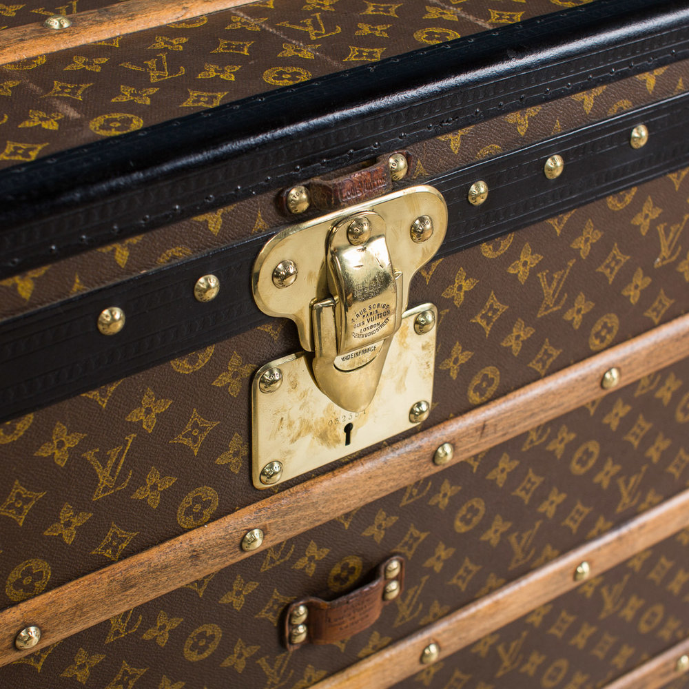 Louis Vuitton Vintage Monogram Steamer Bag Suitcase Travel Antique Trunk