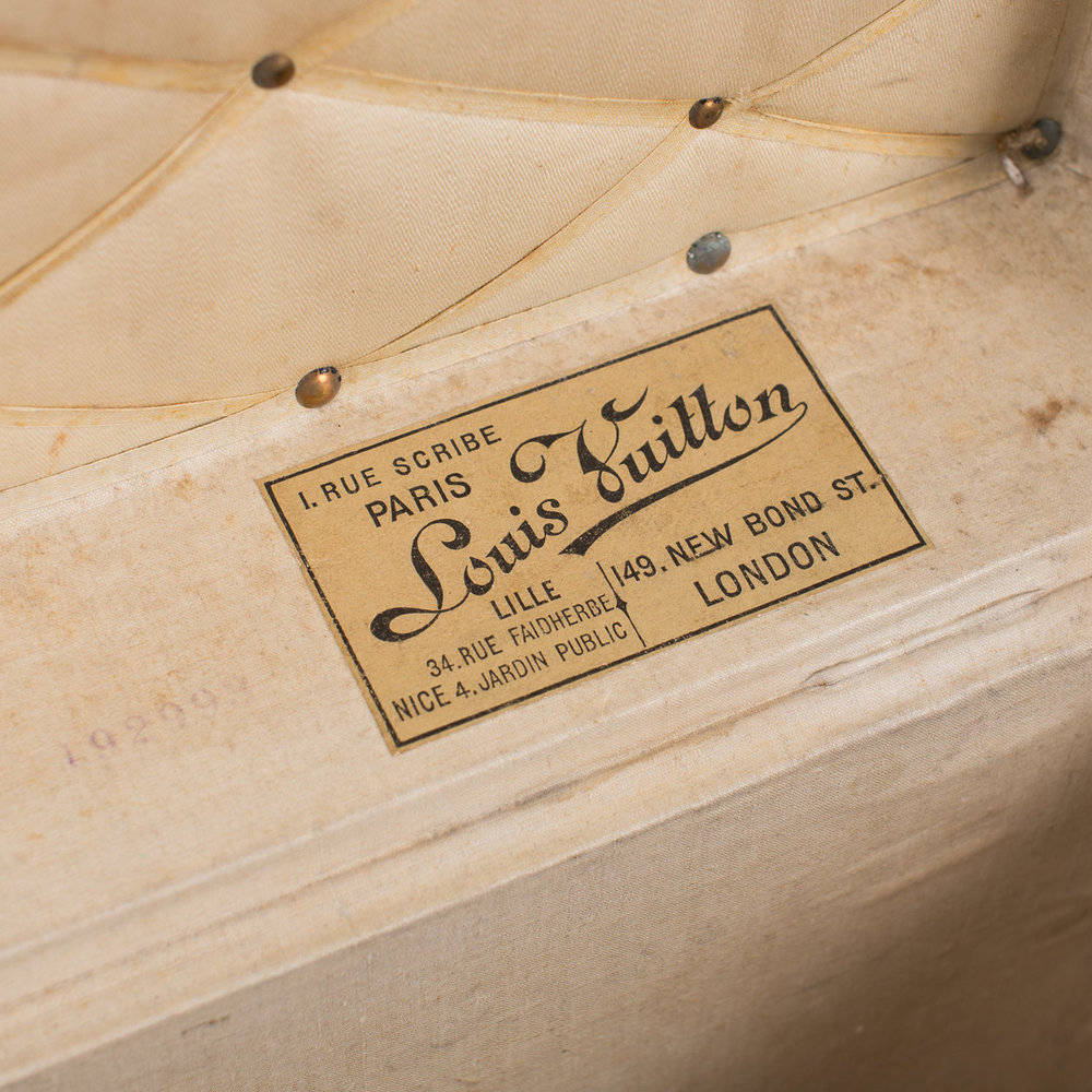 ANTIQUE 19thC LOUIS VUITTON WOVEN STEAMER TRUNK c.1896 — Pushkin Antiques