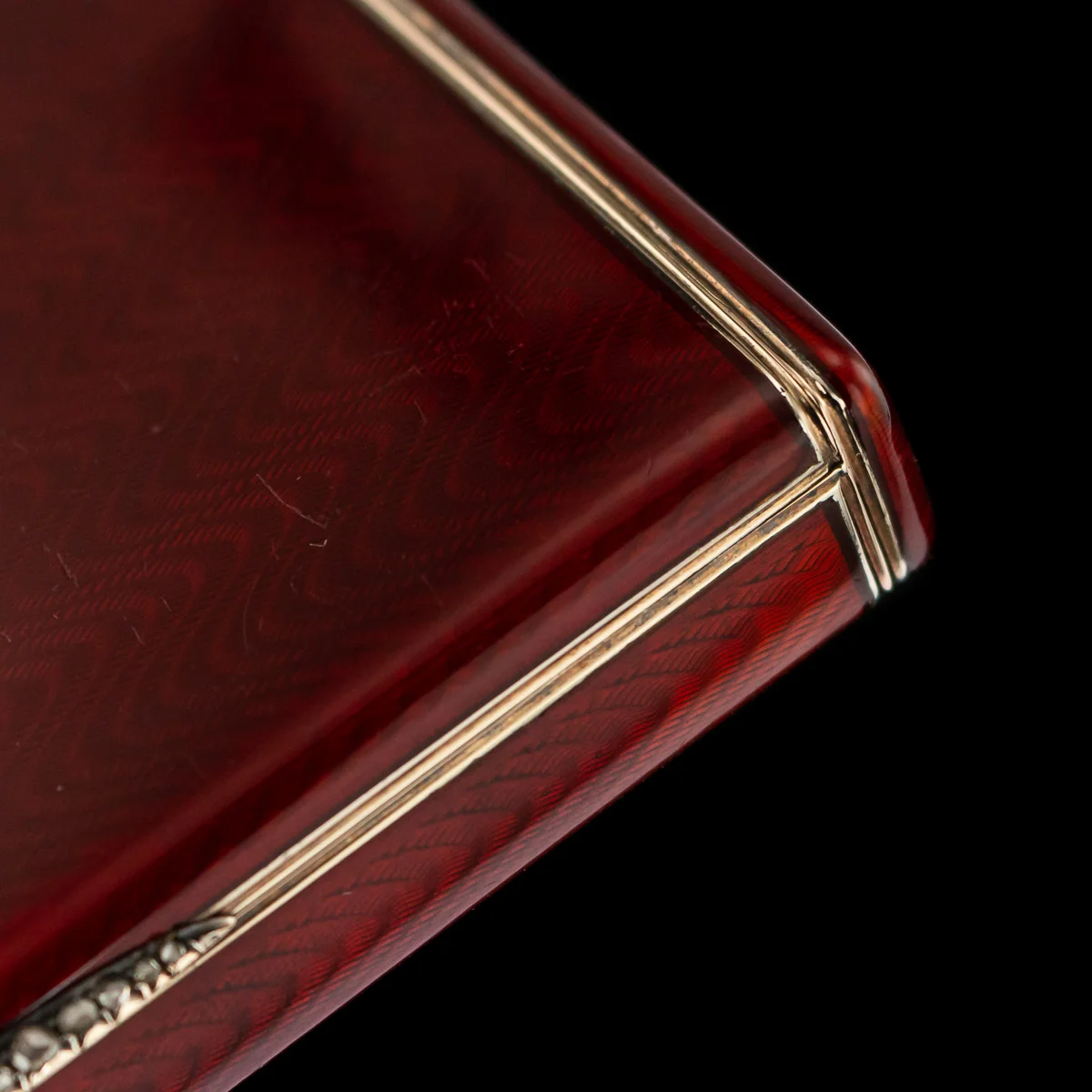 pushkin antiques - ANTIQUE 20thC RUSSIAN SILVER GILT, ENAMEL & DIAMOND CIGARETTE CASE c.1910 - 10.jpg