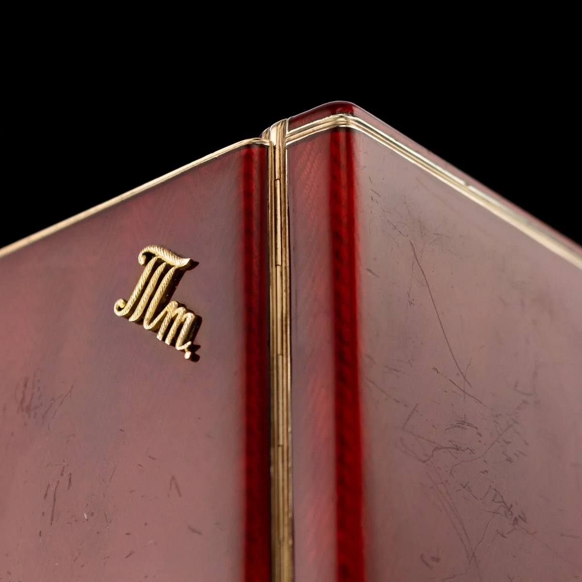 pushkin antiques - ANTIQUE 20thC RUSSIAN SILVER GILT, ENAMEL & DIAMOND CIGARETTE CASE c.1910 - 8.jpg