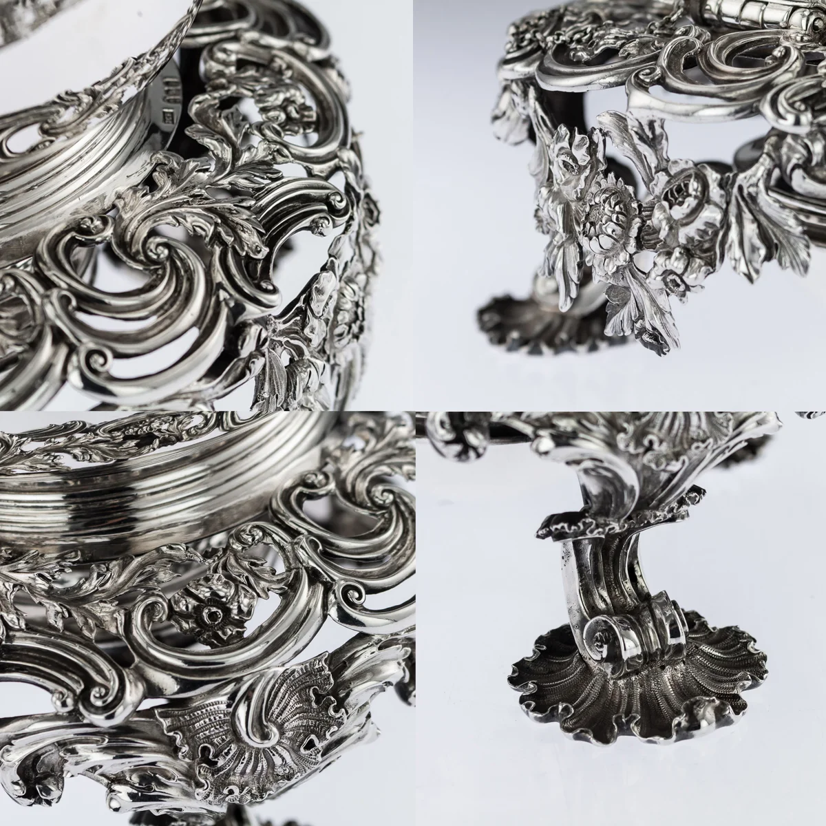 pushkin antiques - ANTIQUE 19thC GEORGIAN SOLID SILVER TEA KETTLE ON STAND & BURNER c.1830 - 10.jpg