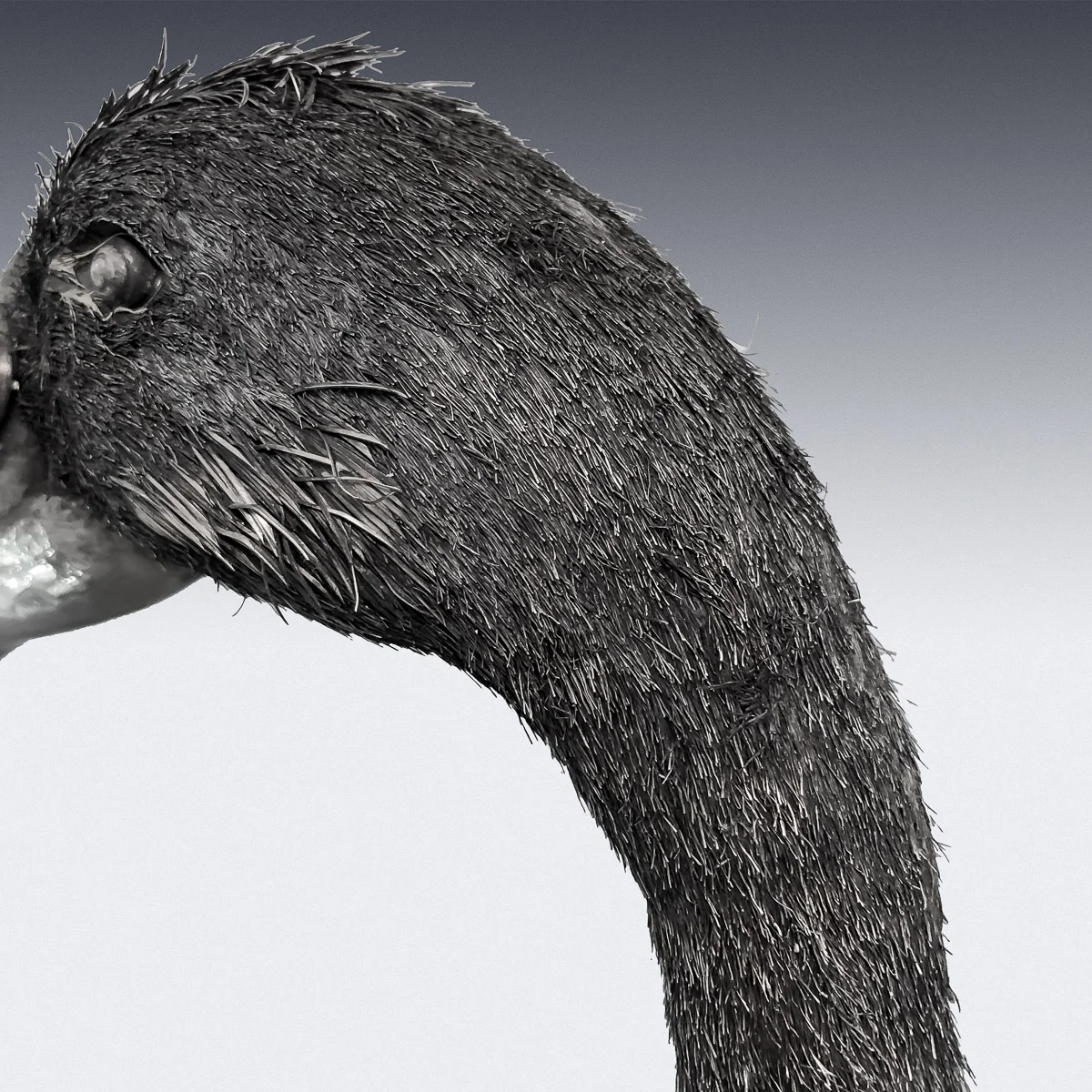pushkin antiques - STUNNING 20thC MONUMENTAL ITALIAN SOLID SILVER FLAMINGO, MARIO BUCCELLATI c.1960 - 8.jpg