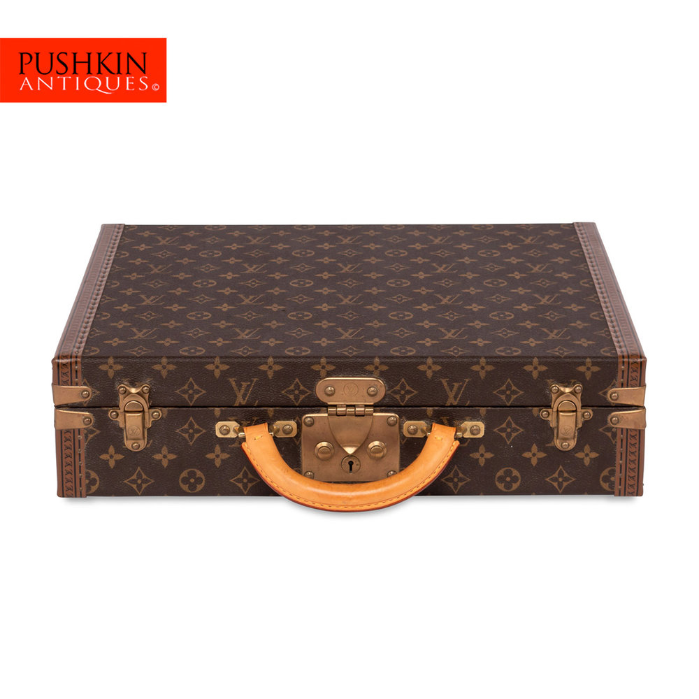 A Louis Vuitton custom fitted watch case, late 20th century