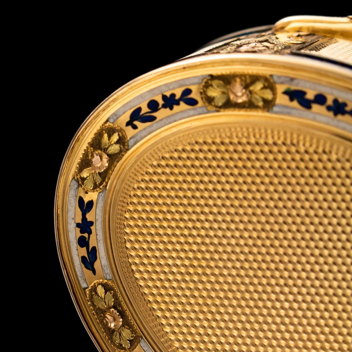 pushkin antiques - ANTIQUE 18thC FRENCH 18k GOLD & HAND PAINTED ENAMEL SNUFF BOX c.1780 - 10.jpg
