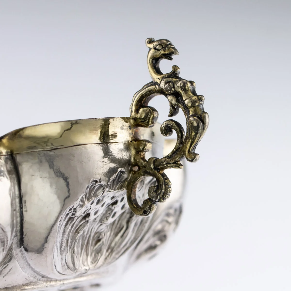 pushkin antiques - ANTIQUE 17thC HUNGARIAN SILVER-GILTSWEETMEAT DISH, JOHANNES RAMSLER c.1690 - 11.jpg