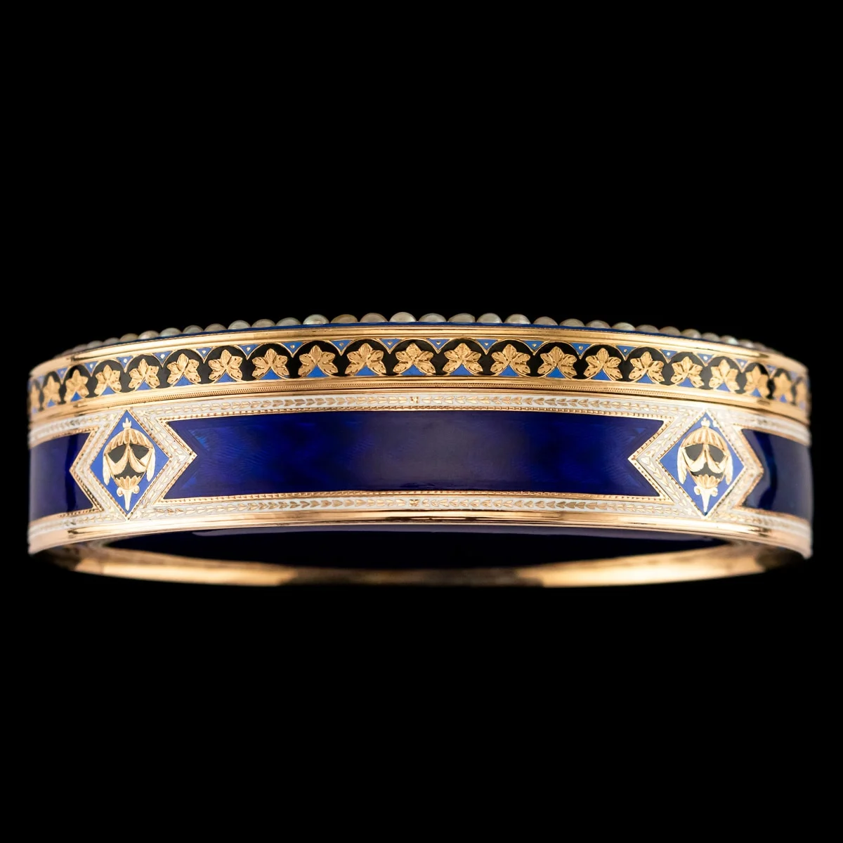 pushkin antiques - ANTIQUE 19thC SWISS 18k GOLD & HAND PAINTED ENAMEL SNUFF BOX, MARC CELLIER c1800 - 5.jpg