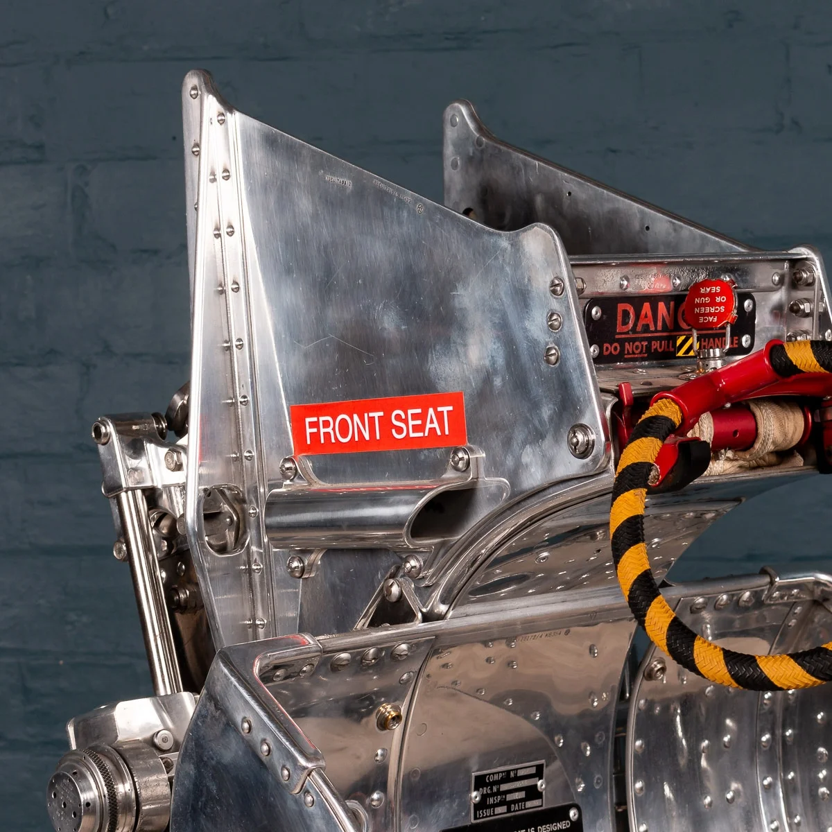 pushkin antiques - STYLISH CHROME PLATED EJECTION SEAT BY MARTIN BAKER c.1960 - 6.jpg
