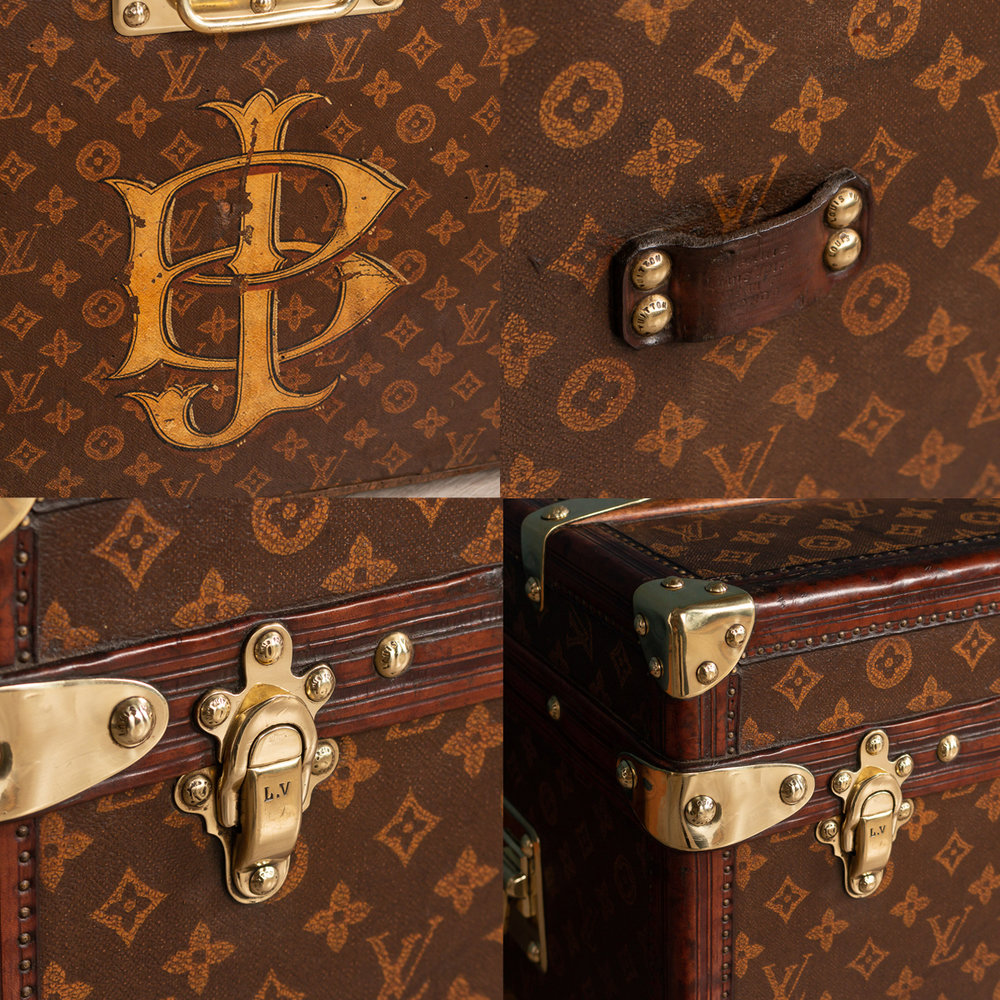 Antique Leather Hat Trunk from Louis Vuitton for sale at Pamono