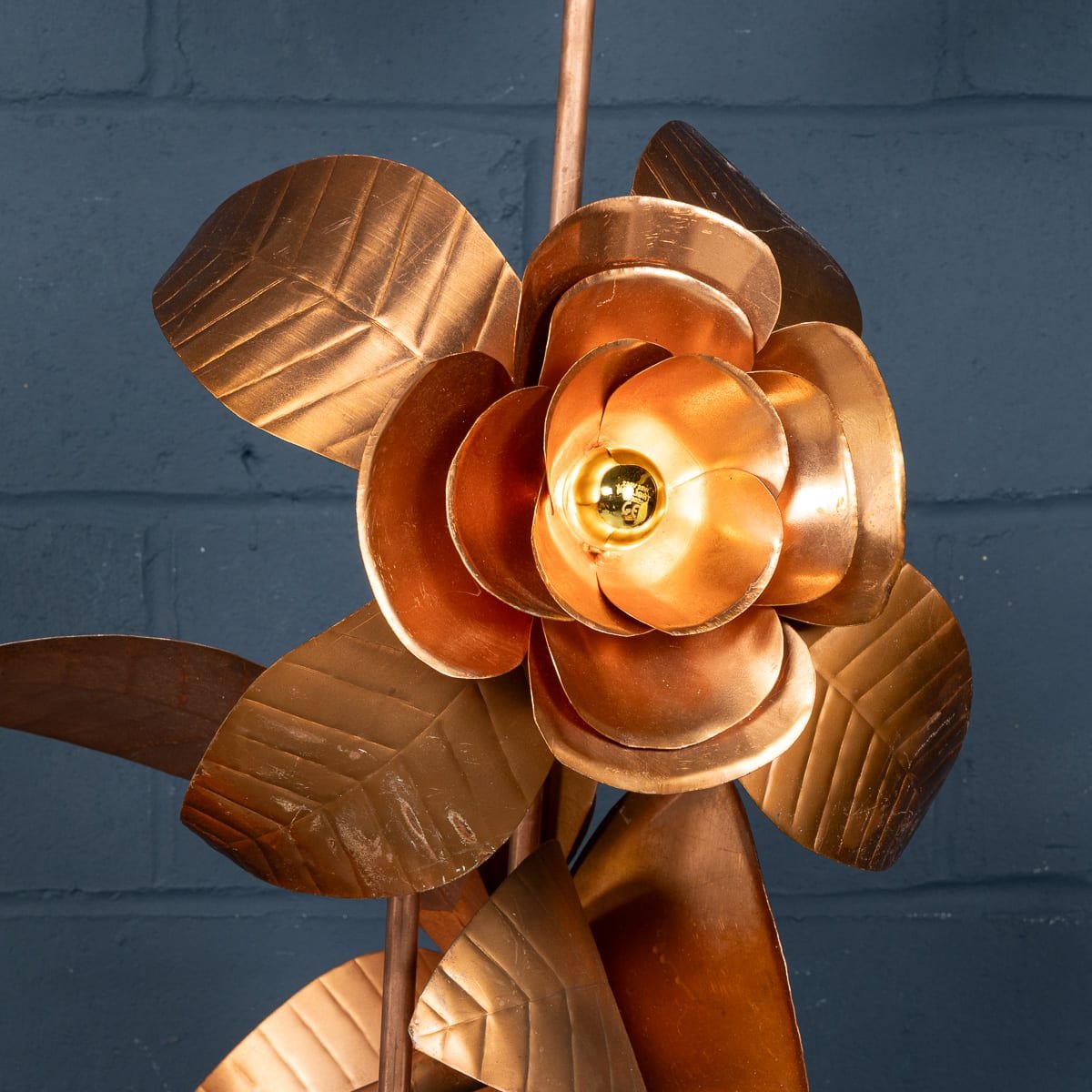 PUSHKINS.COM - B12009 - VINTAGE 20thC ITALIAN BRASS FLORAL FLOOR LAMP c.1970 - 21.jpg