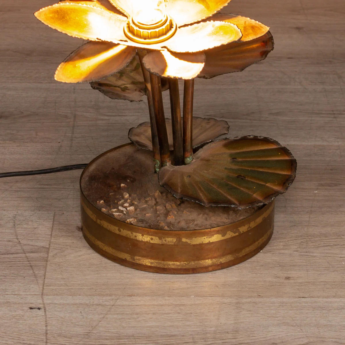 Pushkin Antiques - LOVELY 20thC FRENCH FLORAL FLOOR : SIDE LAMP BY MAISON JANSEN c.1970 - 11.jpg