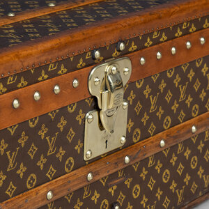 early 1920 Louis Vuitton monogram cabin trunk with insert - Pinth