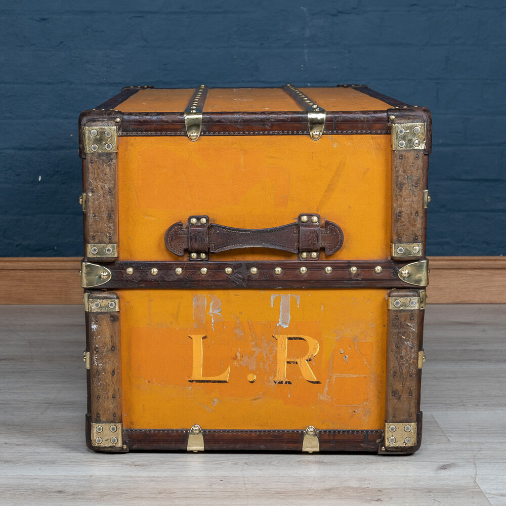 Trunks And Luggage, Louis Vuitton, Original Oil Painting, C. 1930s