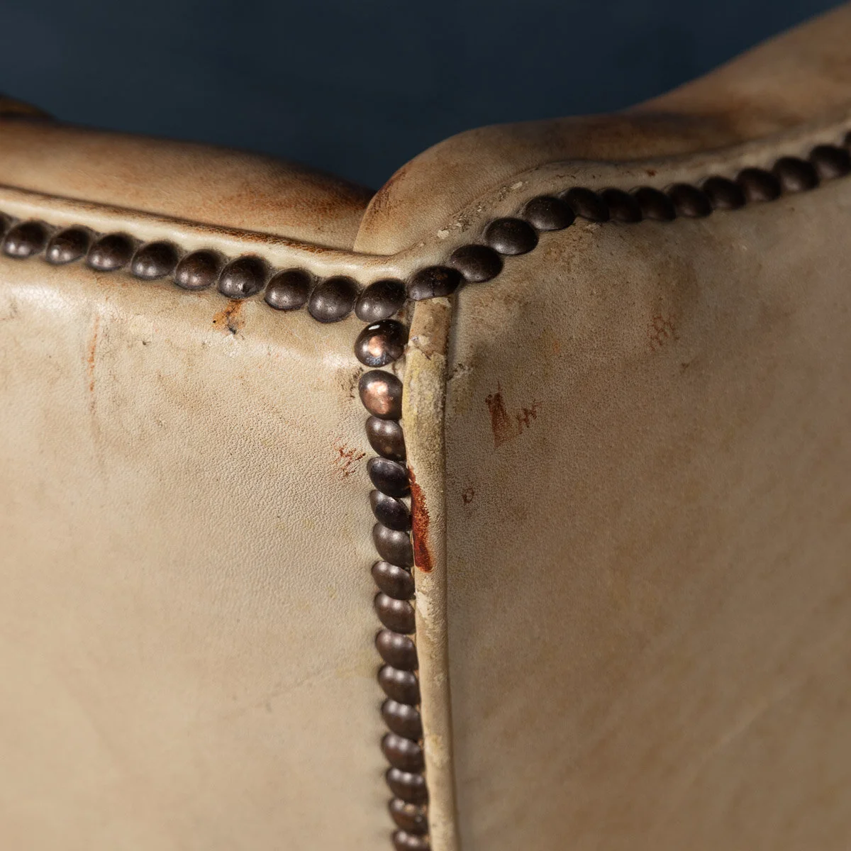 Pushkin Antiques - STUNNING MID 20thC ENGLISH LEATHER WING BACK CHAIR c.1960 - 19.jpg