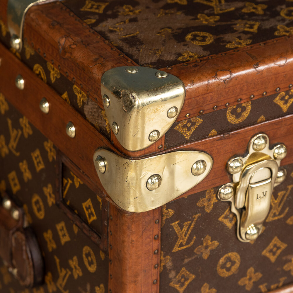 Miniature zinc courier trunk, by Louis Vuitton, Paris – Pullman