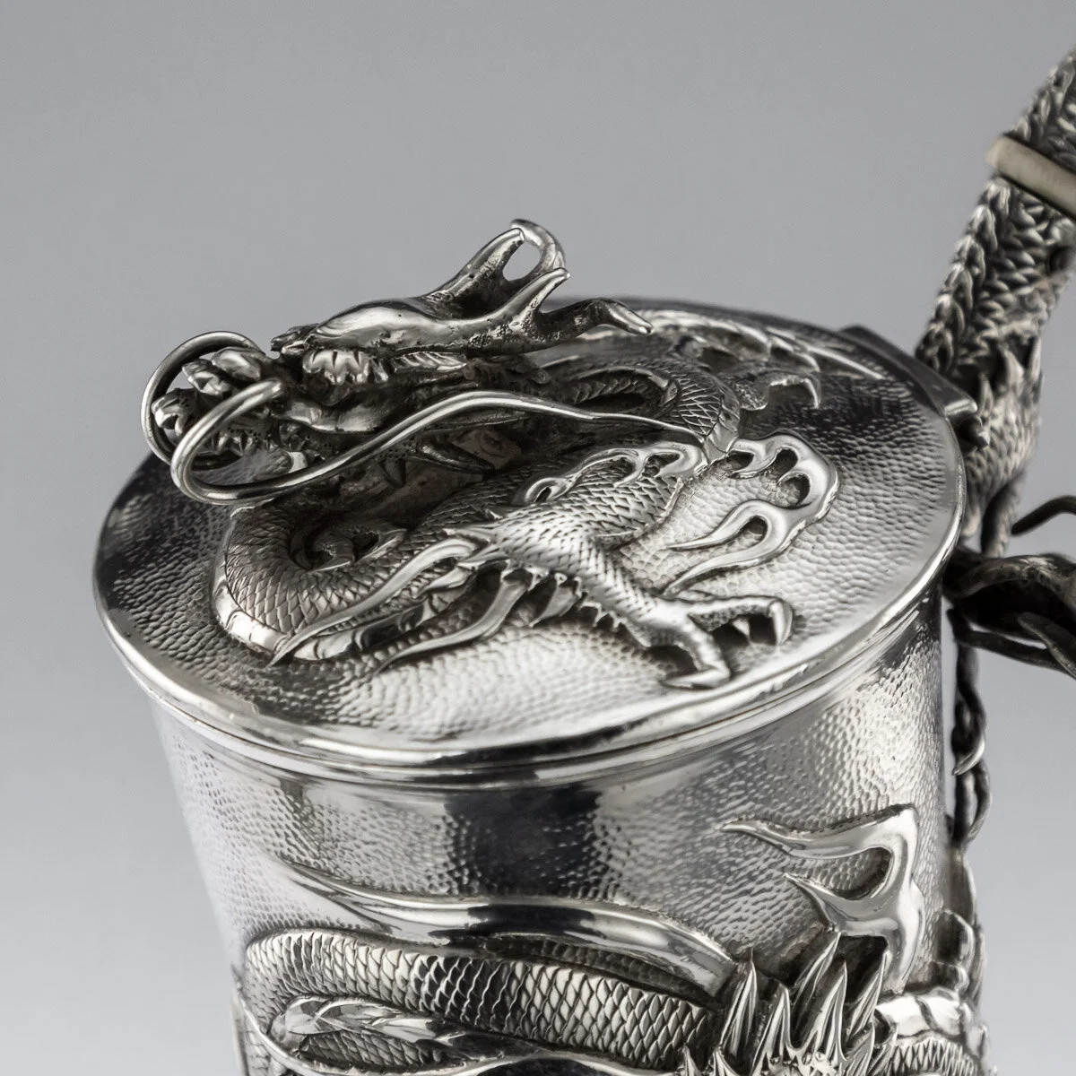 Pushkin Antiques - ANTIQUE 20thC JAPANESE SOLID SILVER TEA SERVICE ON TRAY, MIYAMOTO c.1900 - 27.jpg