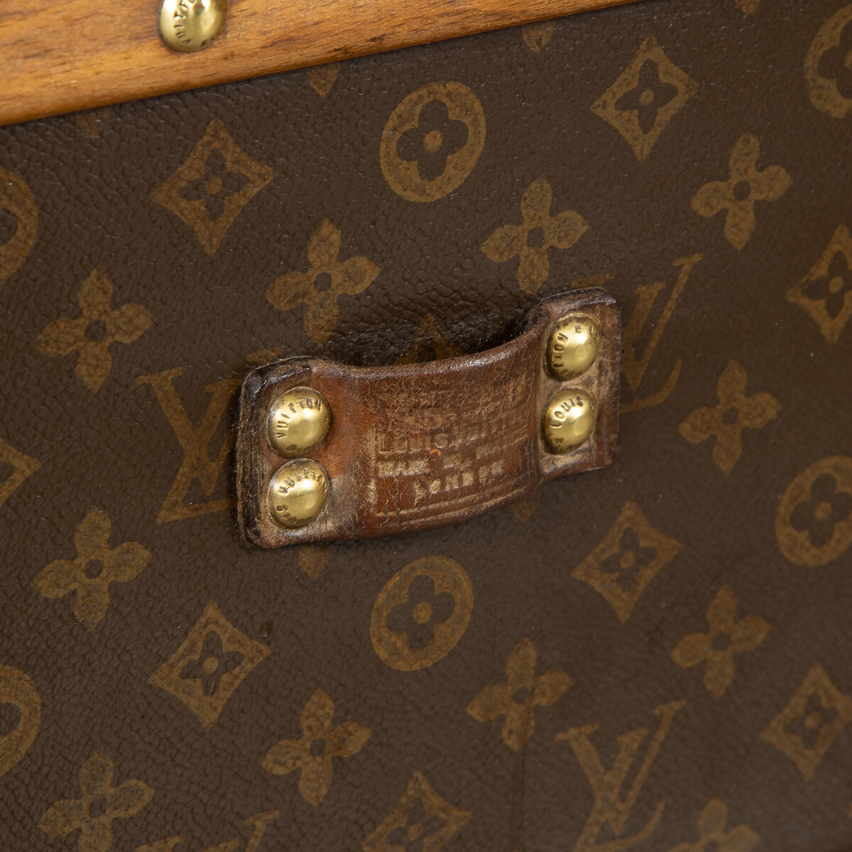 Pushkin Antiques - STUNNING 20thC LOUIS VUITTON COURIER TRUNK IN MONOGRAM CANVAS, PARIS c.1930 - 15.jpg