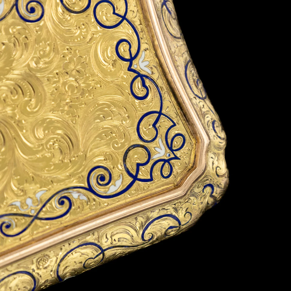 Pushkin Antiques - ANTIQUE 19thC GERMAN 14K SOLID GOLD & ENAMEL SNUFF BOX, WEISHAUPT & SOHNE c.1850 - 24.jpg