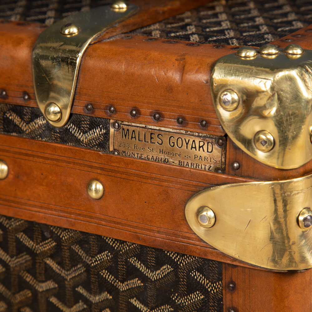 ANTIQUE 20thC GOYARD COURIER TRUNK c.1910 — Pushkin Antiques