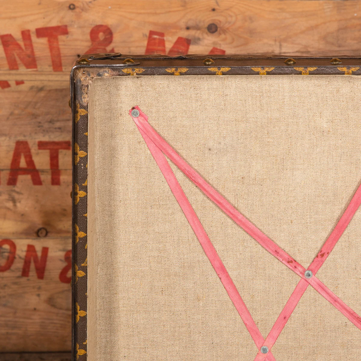 Pushkin Antiques - ANTIQUE 20thC LOUIS VUITTON HAT TRUNK IN MONOGRAM CANVAS, PARIS c.1910 - 12.jpg