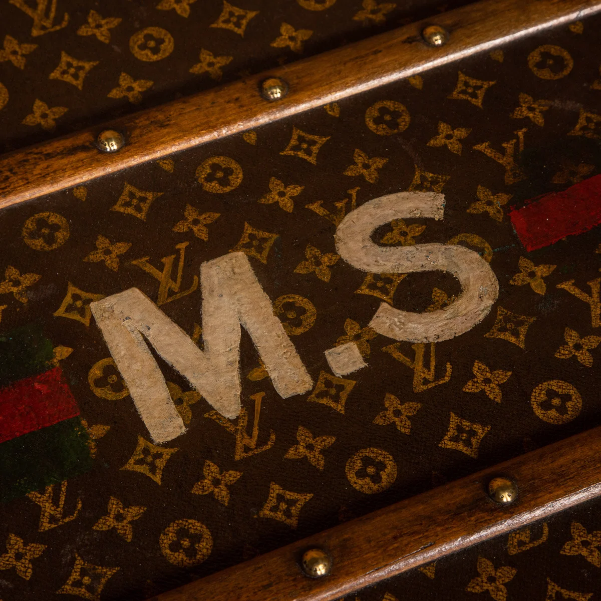 Pushkin Antiques - ANTIQUE 20thC LOUIS VUITTON HAT TRUNK IN MONOGRAM CANVAS, PARIS c.1910 - 18.jpg