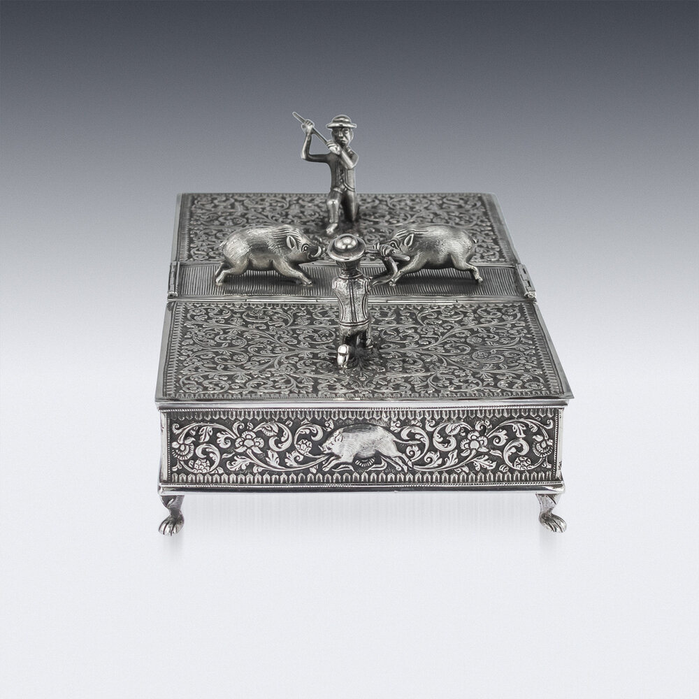 A Mid-19th Century Indian Colonial Silver Cigar Or Cigarillo Case, Calcutta  Circa 1840 By Pittar And Auction