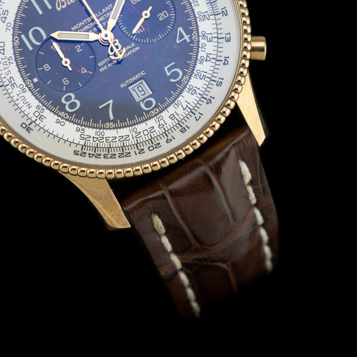Pushkin Antiques - BREITLING MONTBRILLIANT 1903 ROSE GOLD CHRONOGRAPH FULL SET 2003 NO28:100 - 4.jpg