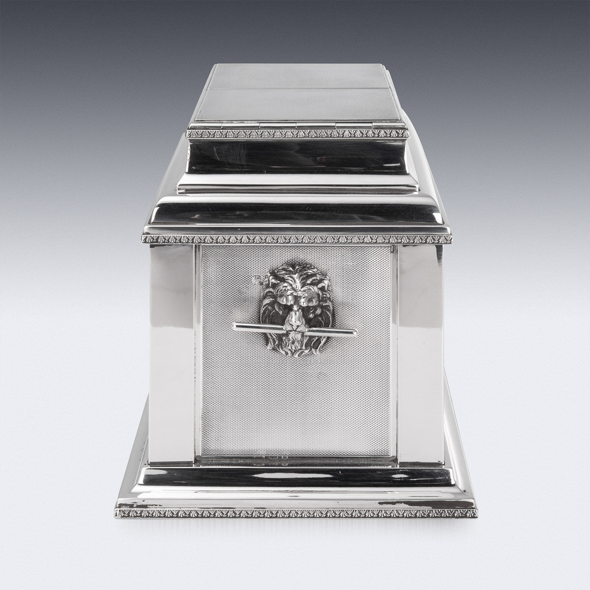 Pushkin Antiques - SUPERB 20thC FRENCH AIR FORCE SOLID SILVER CIGAR & CIGARETTE BOX c.1927 - 4.jpg