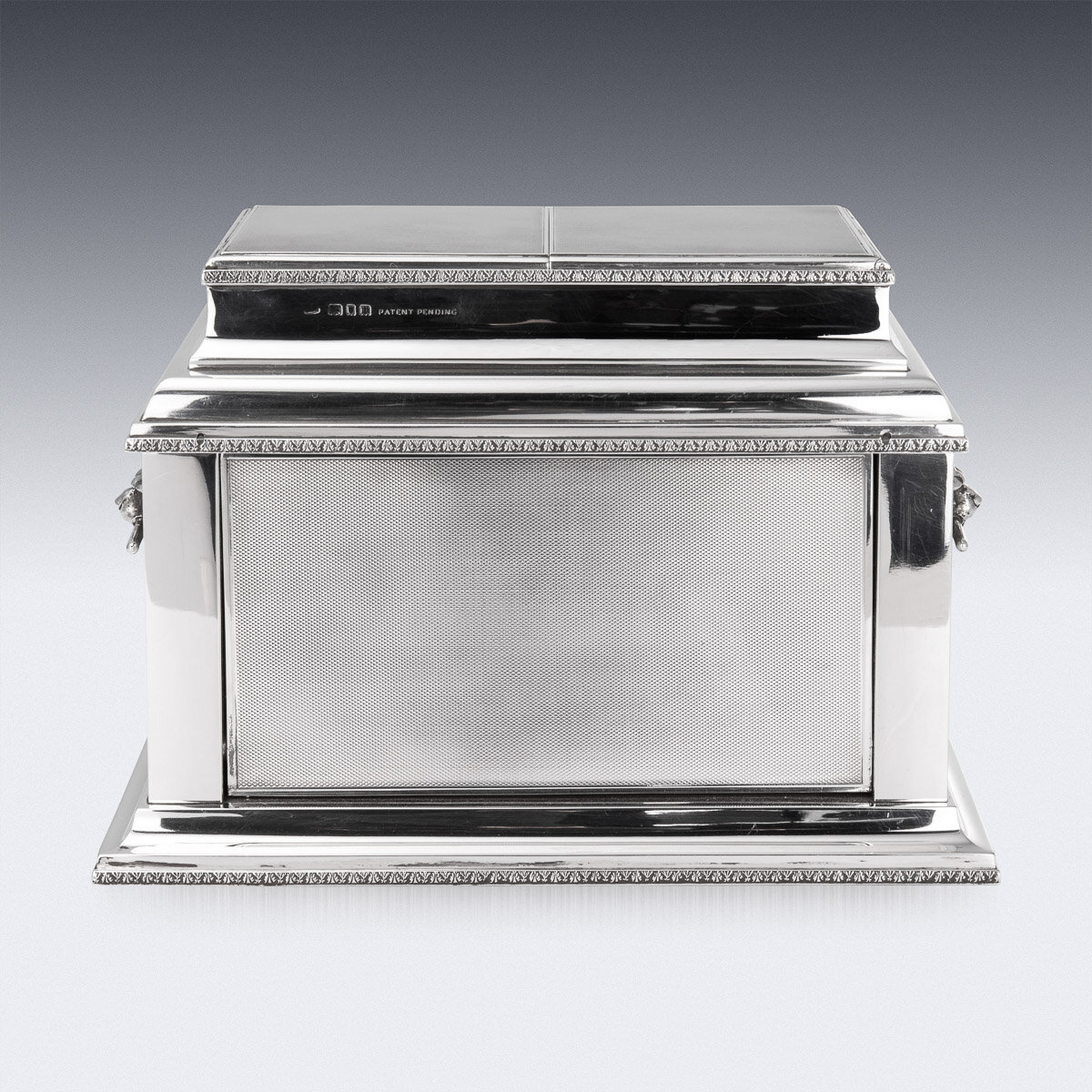 Pushkin Antiques - SUPERB 20thC FRENCH AIR FORCE SOLID SILVER CIGAR & CIGARETTE BOX c.1927 - 5.jpg