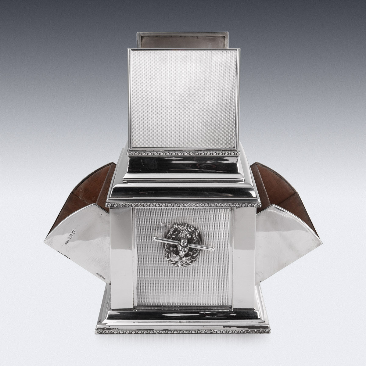 Pushkin Antiques - SUPERB 20thC FRENCH AIR FORCE SOLID SILVER CIGAR & CIGARETTE BOX c.1927 - 9.jpg