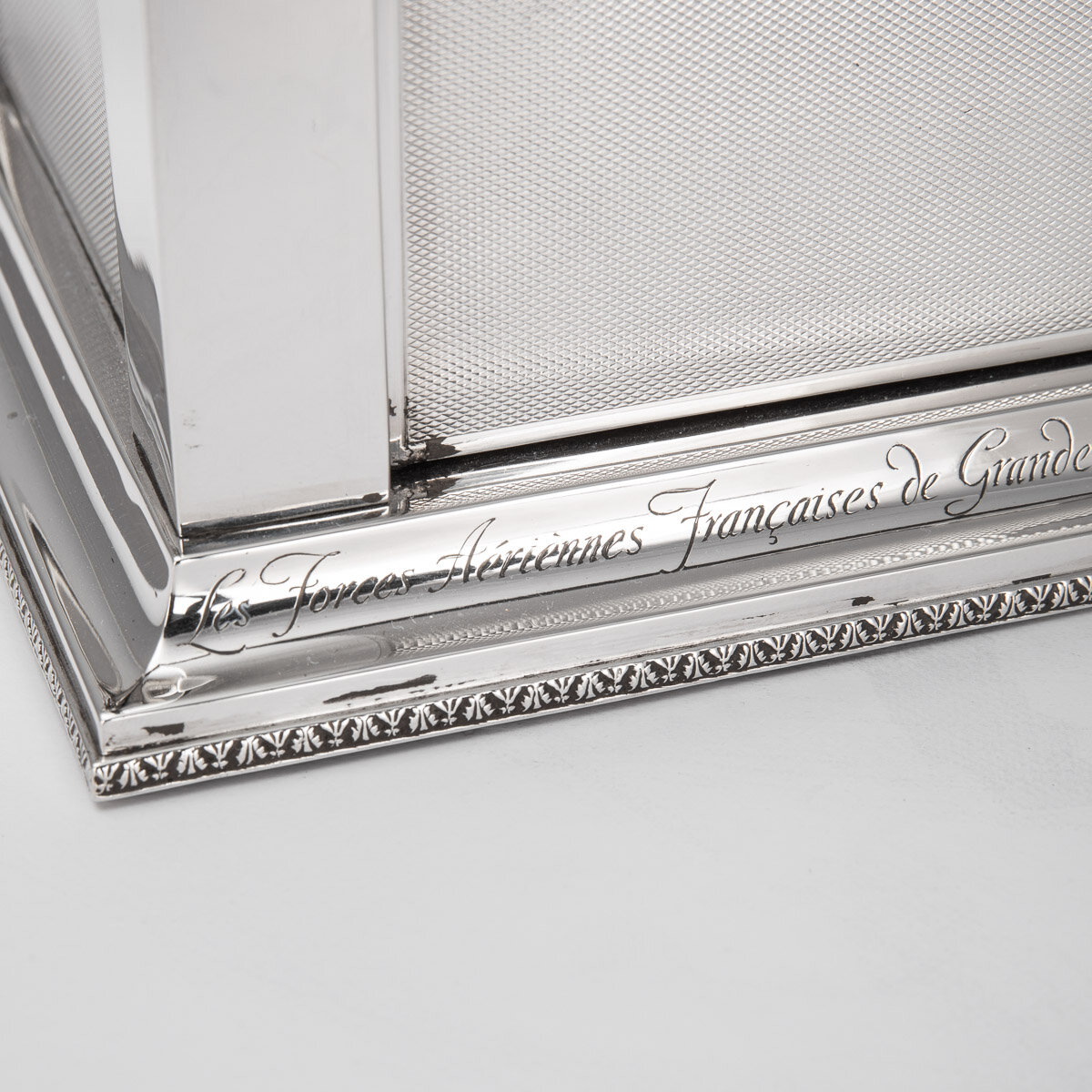 Pushkin Antiques - SUPERB 20thC FRENCH AIR FORCE SOLID SILVER CIGAR & CIGARETTE BOX c.1927 - 12.jpg
