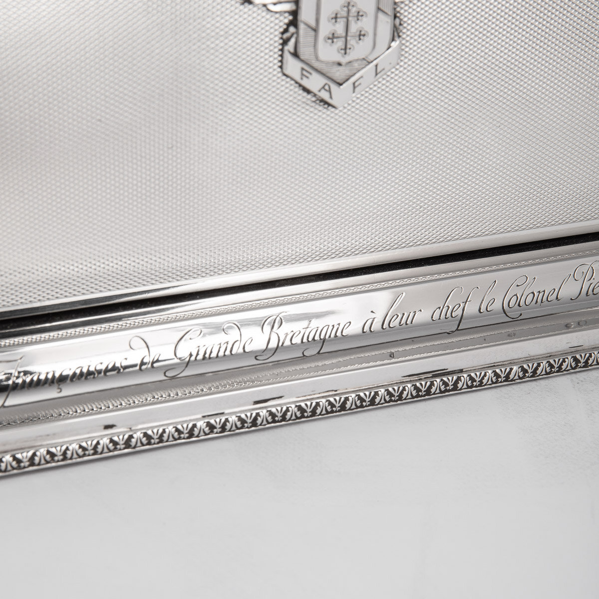 Pushkin Antiques - SUPERB 20thC FRENCH AIR FORCE SOLID SILVER CIGAR & CIGARETTE BOX c.1927 - 13.jpg