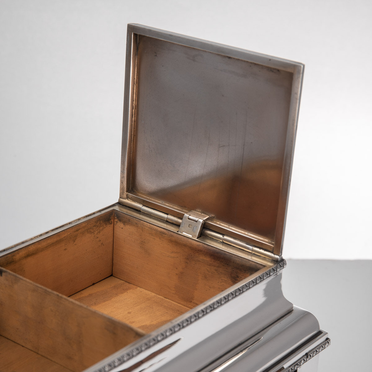 Pushkin Antiques - SUPERB 20thC FRENCH AIR FORCE SOLID SILVER CIGAR & CIGARETTE BOX c.1927 - 15.jpg