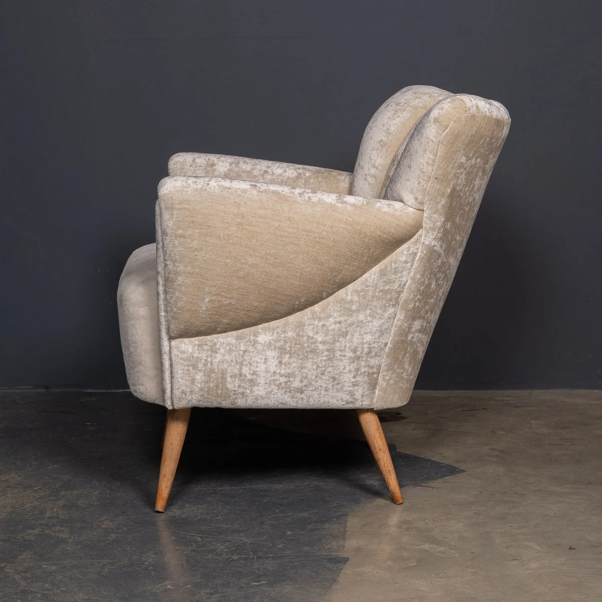 Pushkin Antiques - ELEGANT 20thC PAIR OF BOUDOIR SHELL-BACK CHAIRS c.1950 - 9.jpg