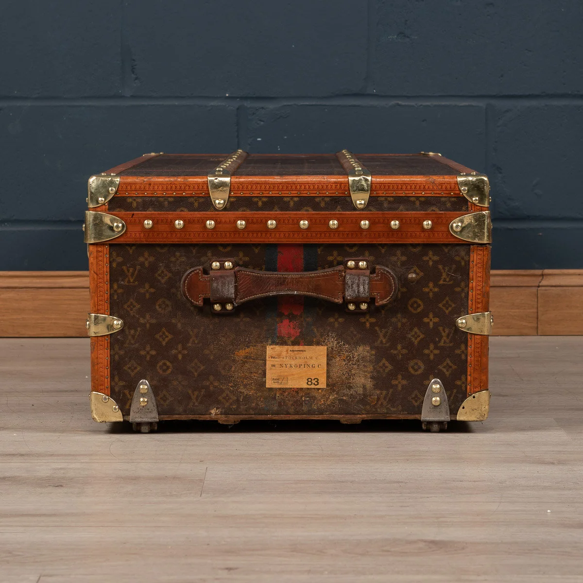Pushkin Antiques - STUNNING 20thC LOUIS VUITTON CABIN TRUNK IN MONOGRAM CANVAS, PARIS c.1930 - 8.jpg
