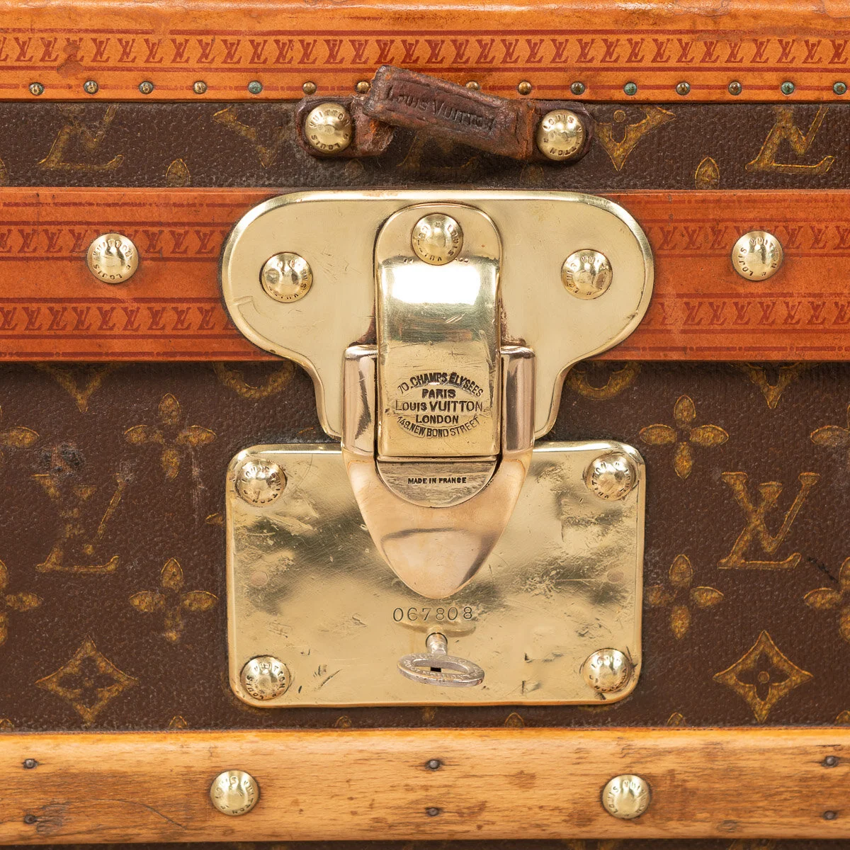 Pushkin Antiques - STUNNING 20thC LOUIS VUITTON CABIN TRUNK IN MONOGRAM CANVAS, PARIS c.1930 - 23.jpg