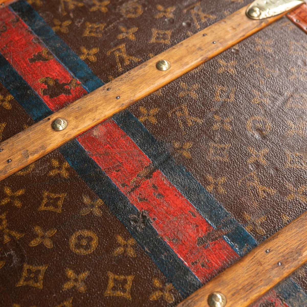 Pushkin Antiques - STUNNING 20thC LOUIS VUITTON CABIN TRUNK IN MONOGRAM CANVAS, PARIS c.1930 - 35.jpg