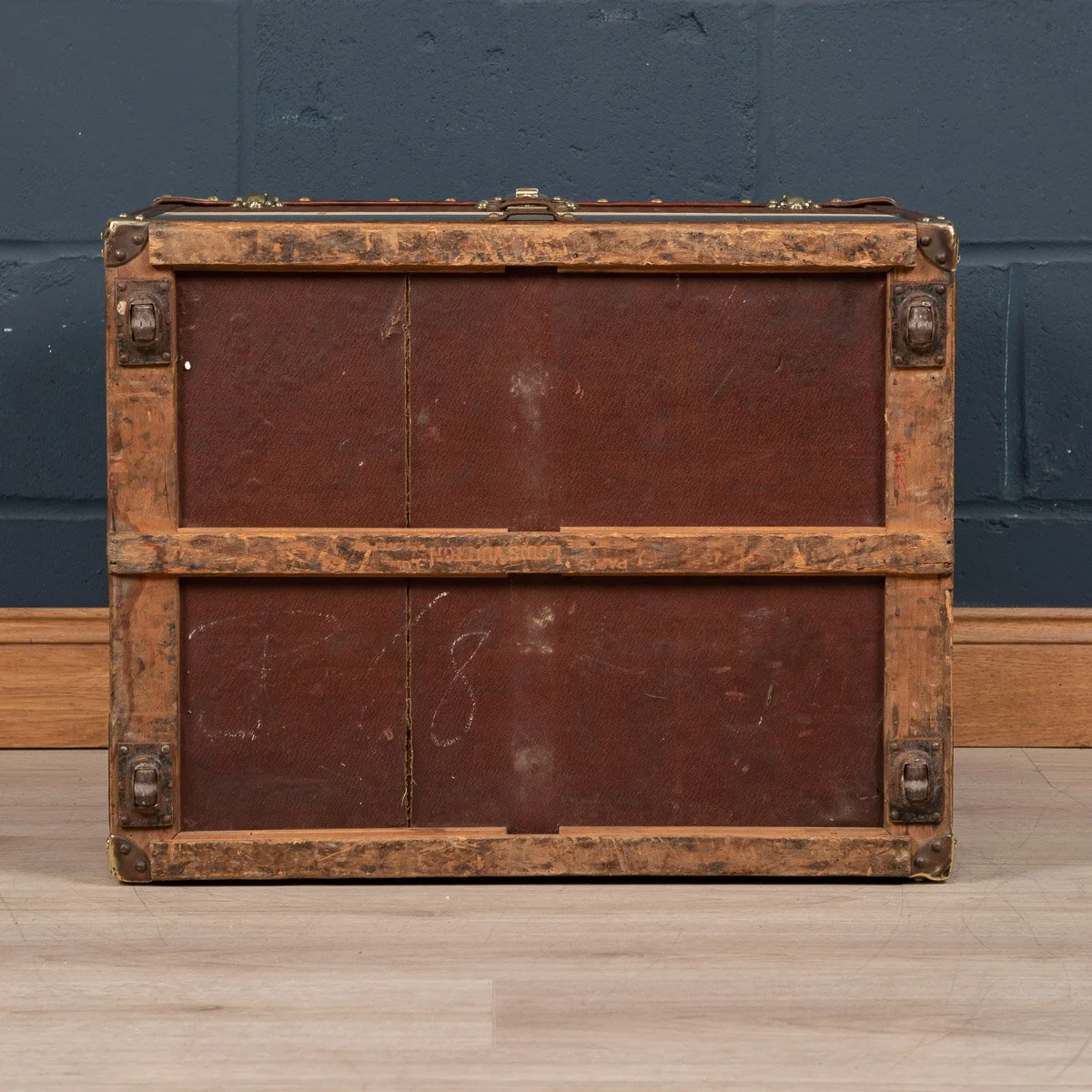 Pushkin Antiques - ANTIQUE 20thC LOUIS VUITTON HAT TRUNK IN MONOGRAM CANVAS, PARIS c.1900 - 11.jpg