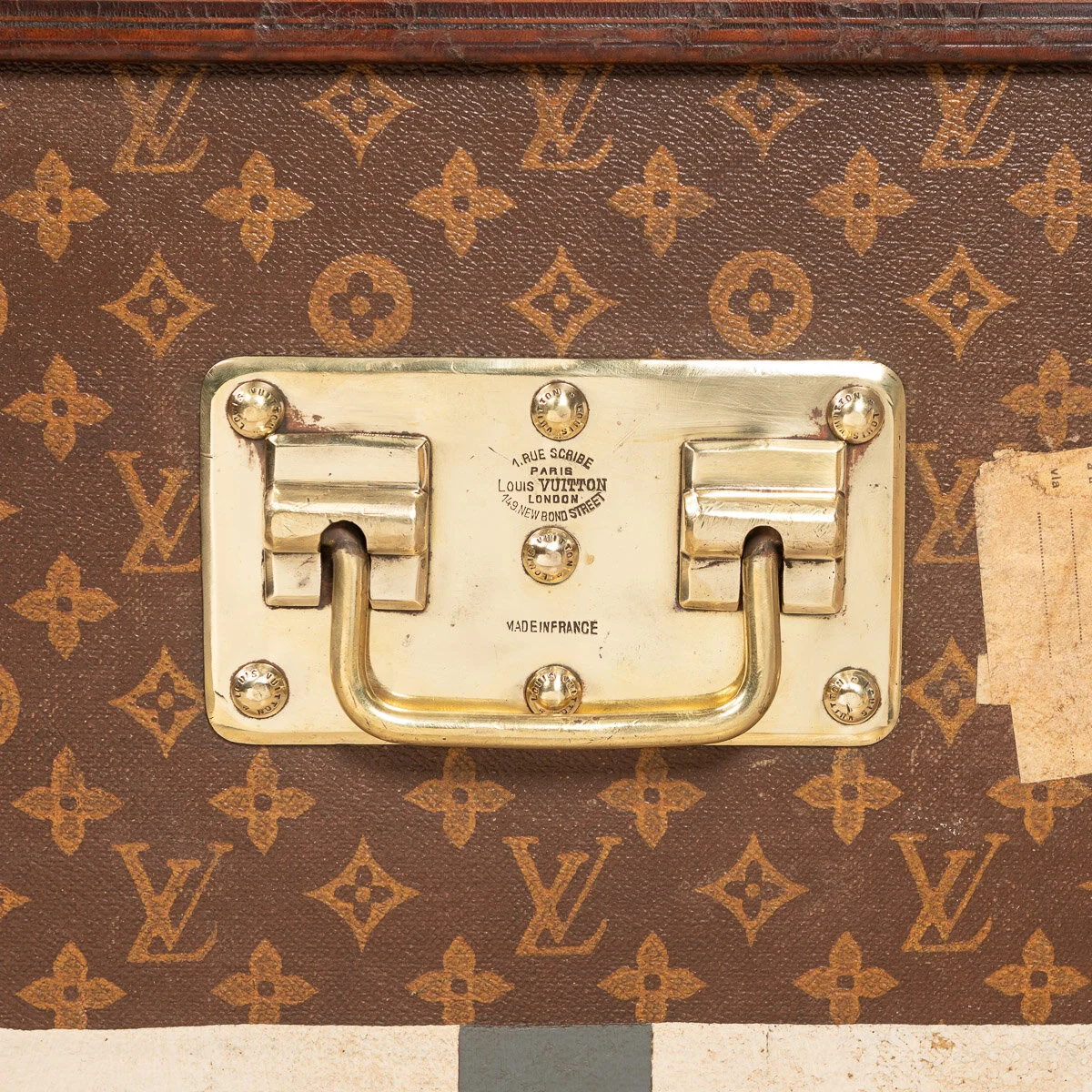 Pushkin Antiques - ANTIQUE 20thC LOUIS VUITTON HAT TRUNK IN MONOGRAM CANVAS, PARIS c.1900 - 29.jpg