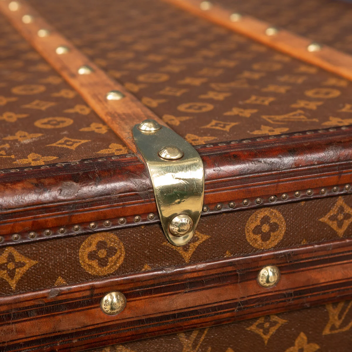 Pushkin Antiques - ANTIQUE 20thC LOUIS VUITTON HAT TRUNK IN MONOGRAM CANVAS, PARIS c.1900 - 33.jpg