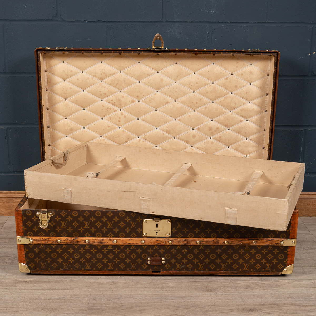 Pushkin Antiques - STUNNING 20thC LOUIS VUITTON CABIN TRUNK IN MONOGRAM CANVAS, PARIS c.1930 - 48.jpg