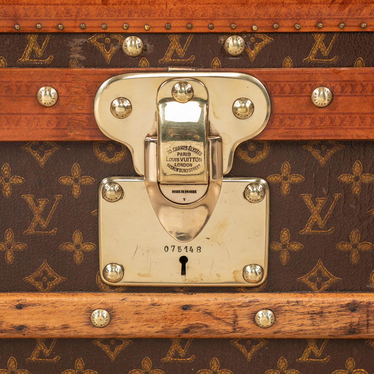 Pushkin Antiques - STUNNING 20thC LOUIS VUITTON CABIN TRUNK IN MONOGRAM CANVAS, PARIS c.1930 - 60.jpg