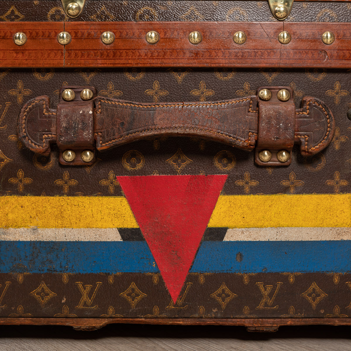 Pushkin Antiques - STUNNING 20thC LOUIS VUITTON CABIN TRUNK IN MONOGRAM CANVAS, PARIS c.1930 - 65.jpg