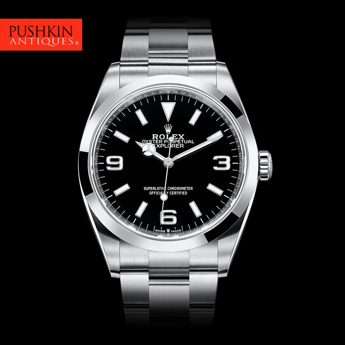 PUSHKIN ANTIQUES TUNBRIDGE WELLS - ROLEX EXPLORER 124270 NEW MODEL 2021 UNWORN - 1.jpg