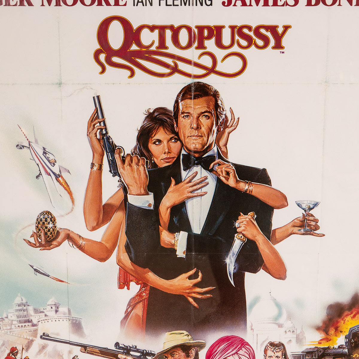 ORIGINAL FRENCH RELEASE JAMES BOND 'OCTOPUSSY' POSTER c.1983 — Pushkin ...