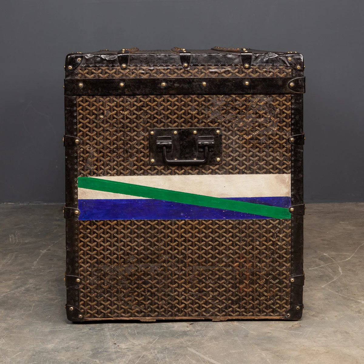 PUSHKIN ANTIQUES - ANTIQUE 20thC GOYARD CABIN TRUNK c.1920 - 06.jpg