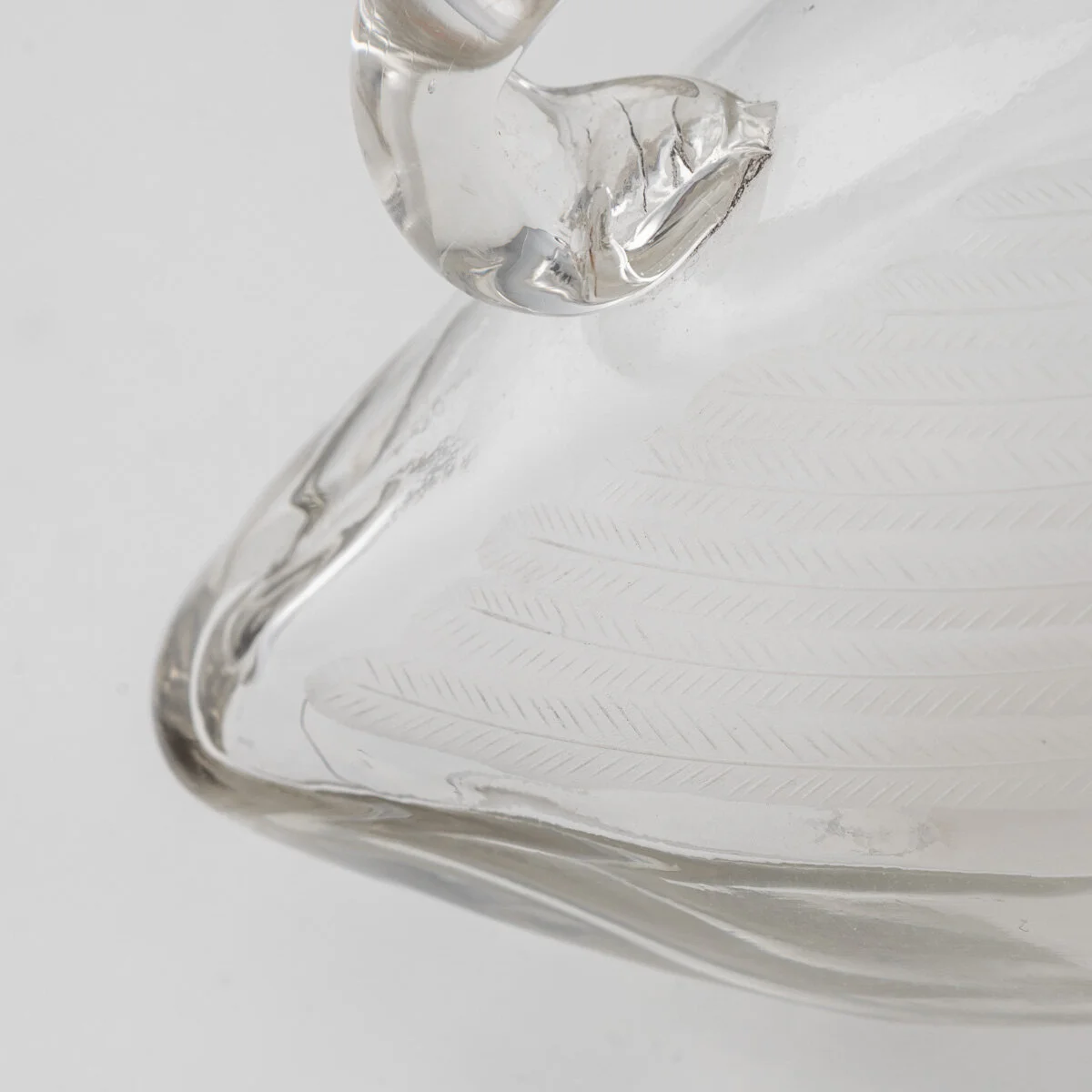 NOVELTY 20thC SILVER PLATED & GLASS DUCK SHAPED CLARET JUG c.1960 2 - 15.jpg