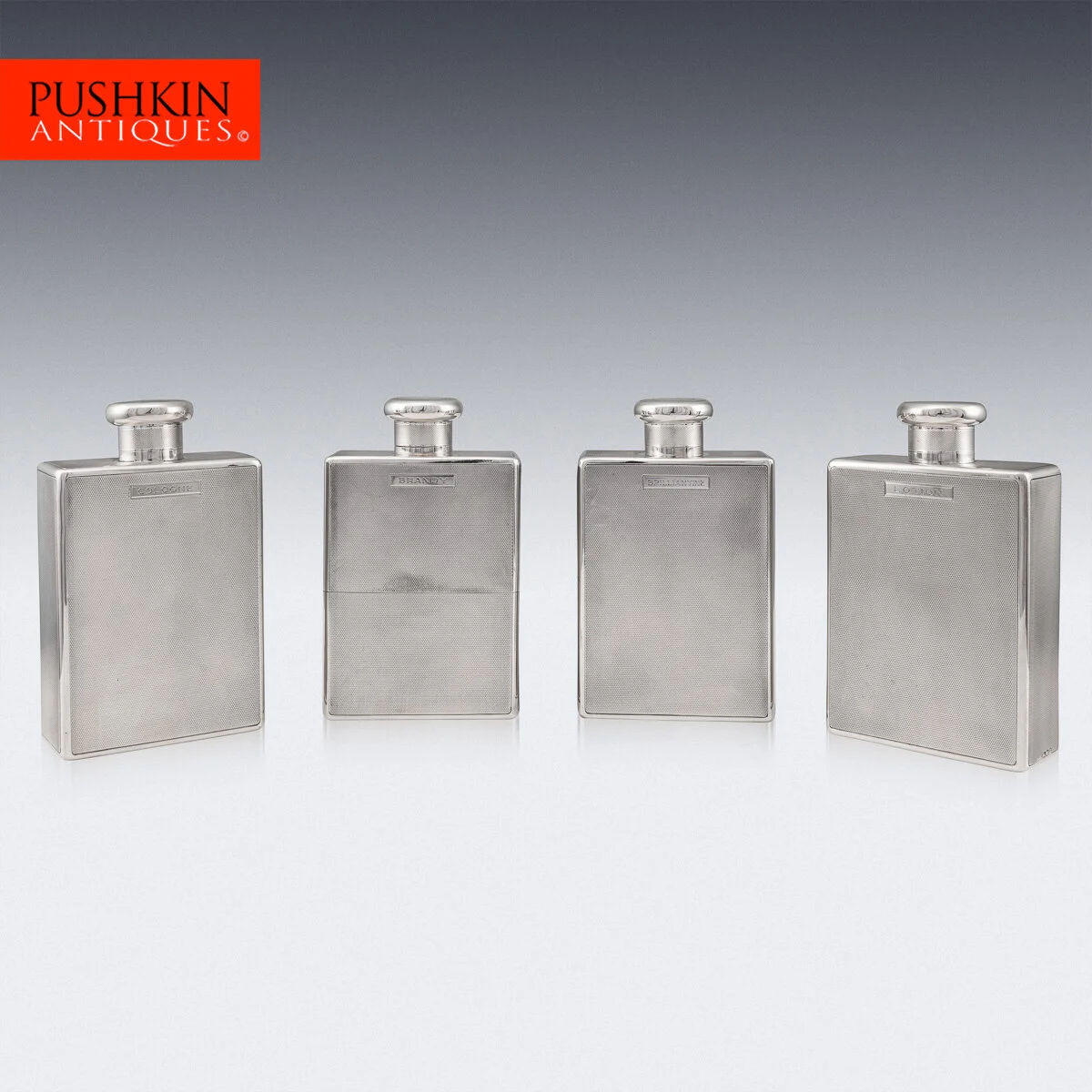 PUSHKIN ANTIQUES - ANTIQUE 20thC ENGLISH SOLID SILVER CASED PERFUME BOTTLES, LONDON c.1922 - 02.jpg